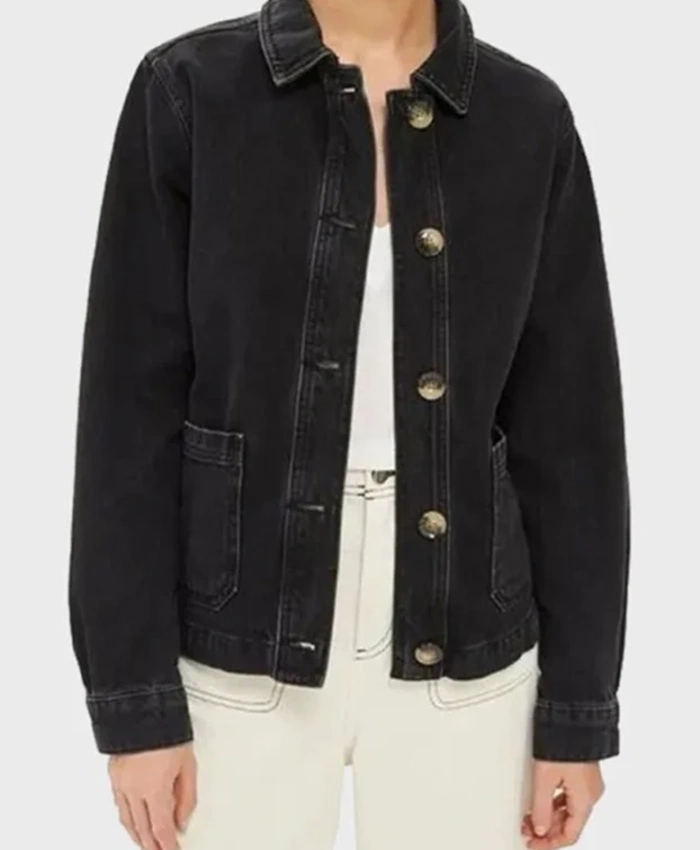 Good Girls Annie Marks Denim Black Jacket - Image 2