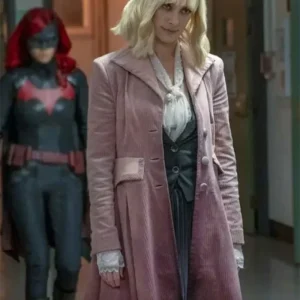 Batwoman Beth Kane Corduroy Pink Trench Coat