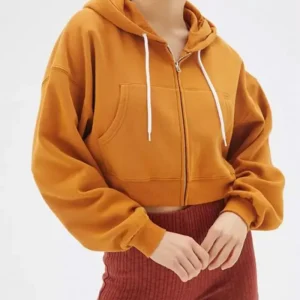 Batwoman Jordan Moore Mustard Cropped Hoodie