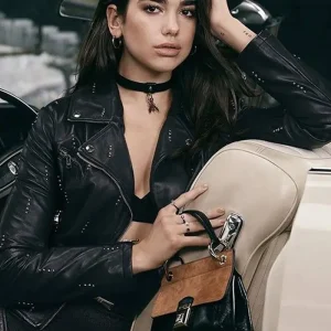 Dua Lipa Moto Leather Jacket
