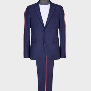 Elite S03 Miguel Bernardeau Navy Blue Suit