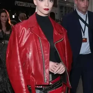 Furiosa A Mad Max Saga Premiere Anya Taylor-Joy Red Jacket