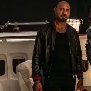 Jack in Time for Christmas Dave Bautista Bomber Leather Jacket