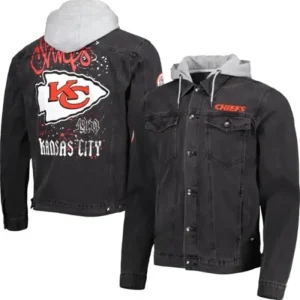 Kansas City Chiefs Charles Black Denim Trucker Jacket