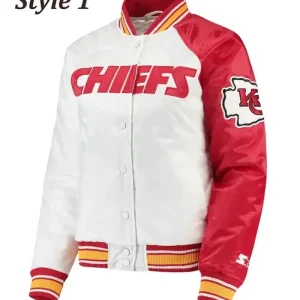 Kansas City Chiefs Satin Varsity Jacket