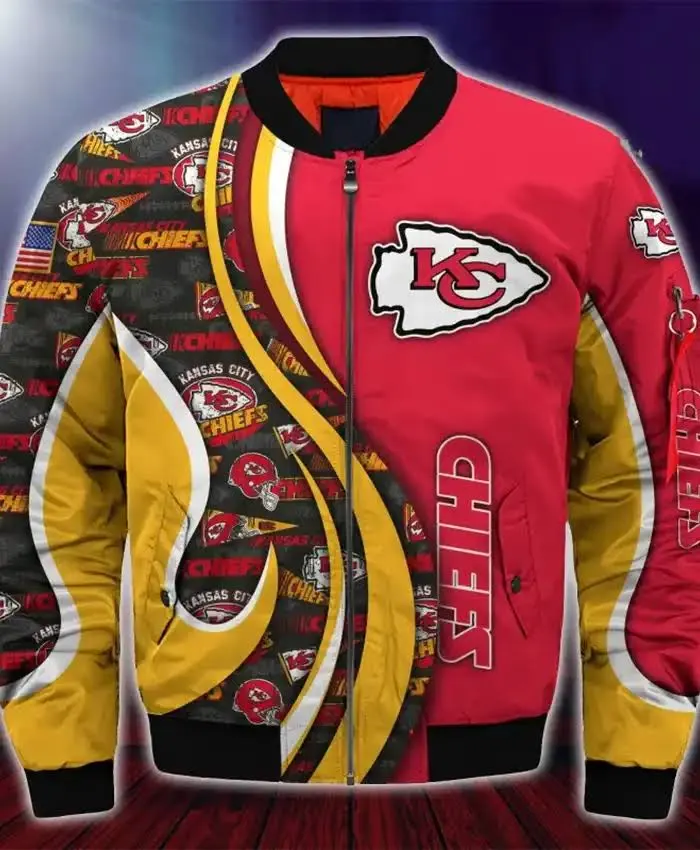 Kansas City Chiefs Weston Printed Bomber Jacket