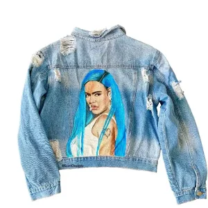 Karol G Blue Denim Classic Jacket