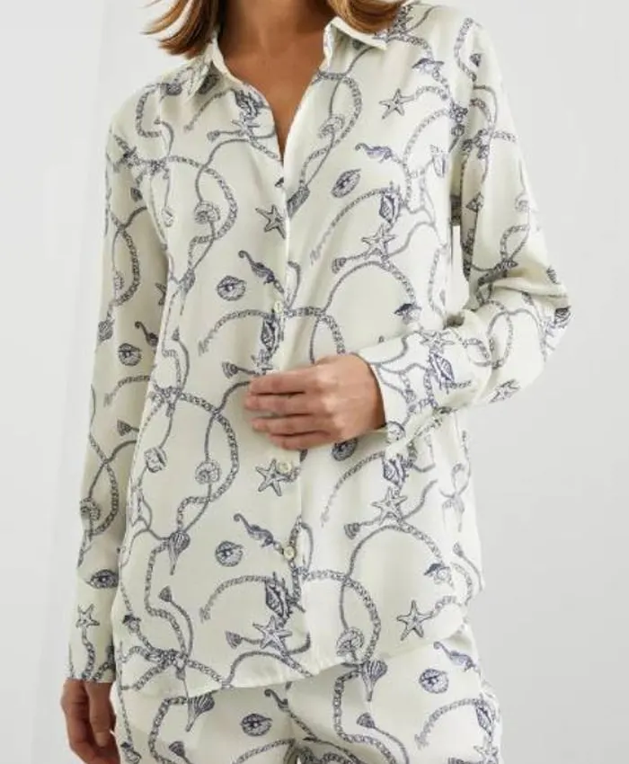 Love Hotel S01 Shannon Beador Chain Print Shirt - Image 2