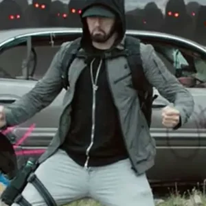 Lucky You Song Eminem Grey Cotton Jacket