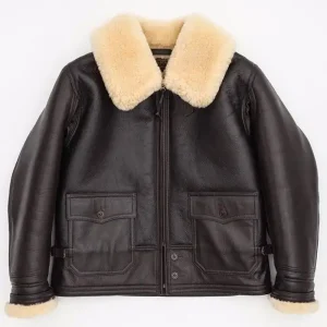 Navy M-445A Brown Leather Jacket