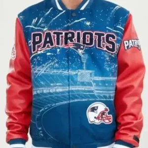 New England Patriots Printed Bomber Jacket