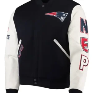 New England Patriots Logo Varsity Jacket
