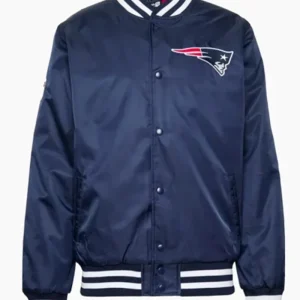 New England Patriots New Era Team Blue Varsity Jacket