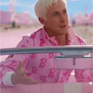 Ryan Gosling Barbie 2023 Pink Tracksuit