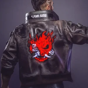 Samurai Cyberpunk 2077 Black Jacket