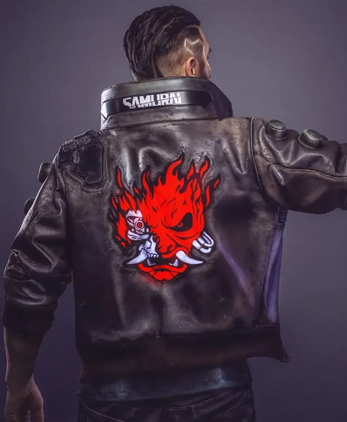Samurai Cyberpunk 2077 Black Jacket