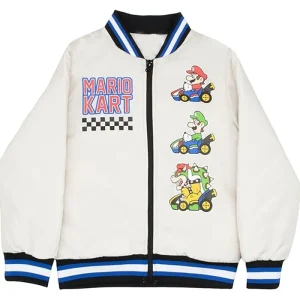 Super Mario Kart White Bomber Jacket