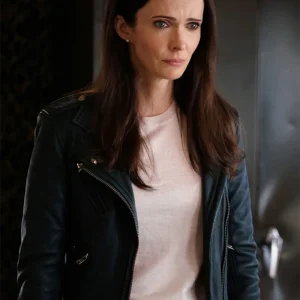 Superman and Lois Lane Black Biker Jacket