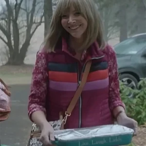 The Parenting Lisa Kudrow Stripe Puffer Vest