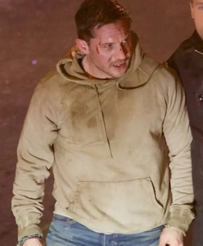 Tom Hardy Venom Grey Fleece Pullover Hoodie - Image 2