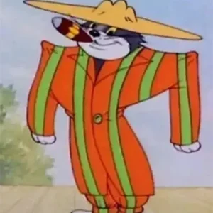 Tom and Jerry Zoot Orange Stripped Suit