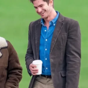We Live in Time Andrew Garfield Grey Blazer
