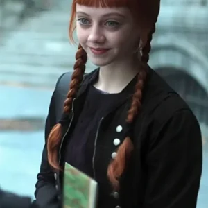 Wednesday S02 Agnes Demille Black Drummer Jacket